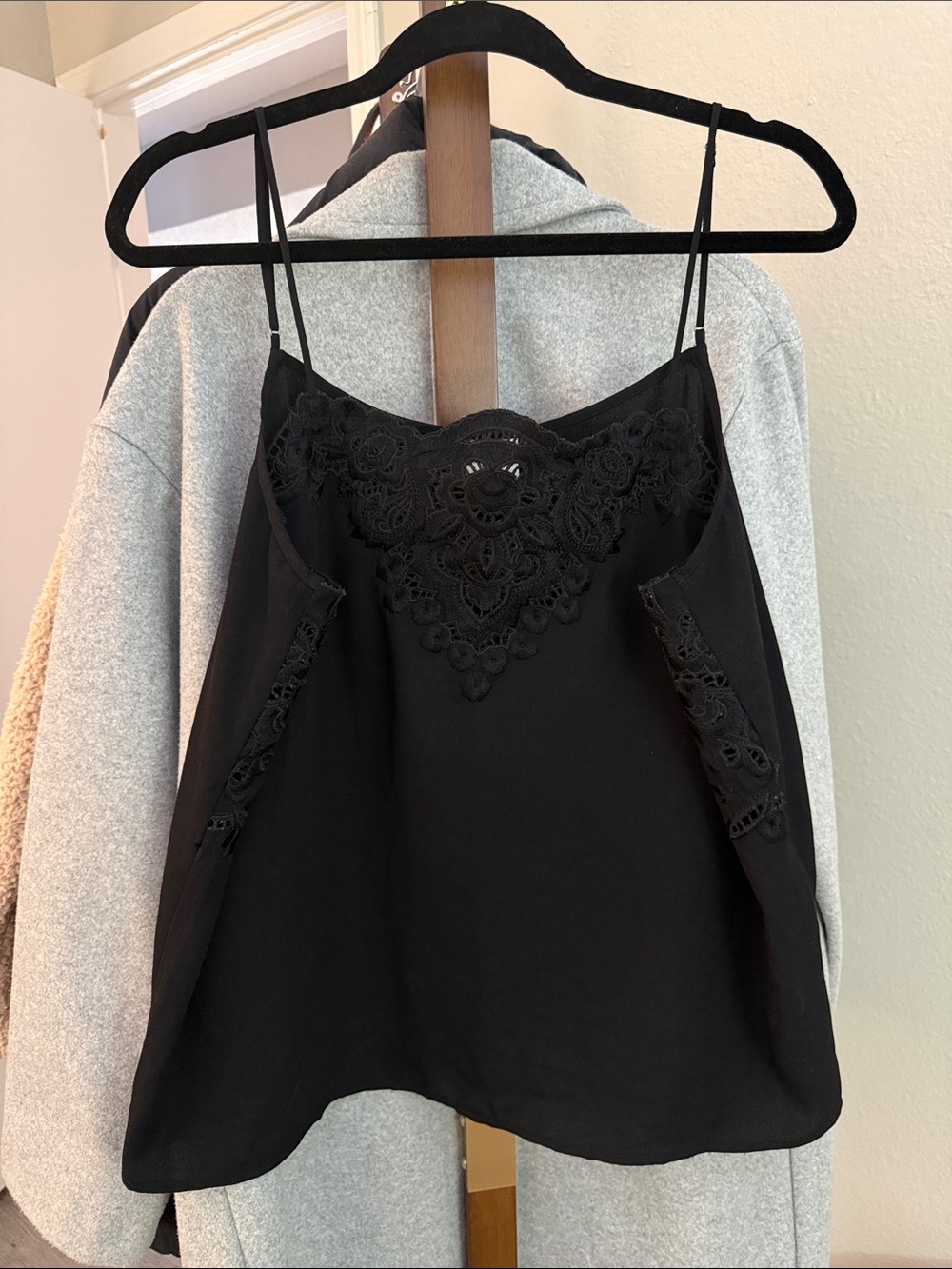 CABI Black Eyelet Cami